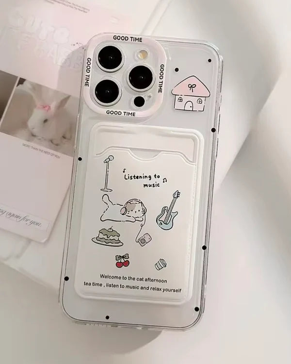 Kawaii Cat Music Cartoon