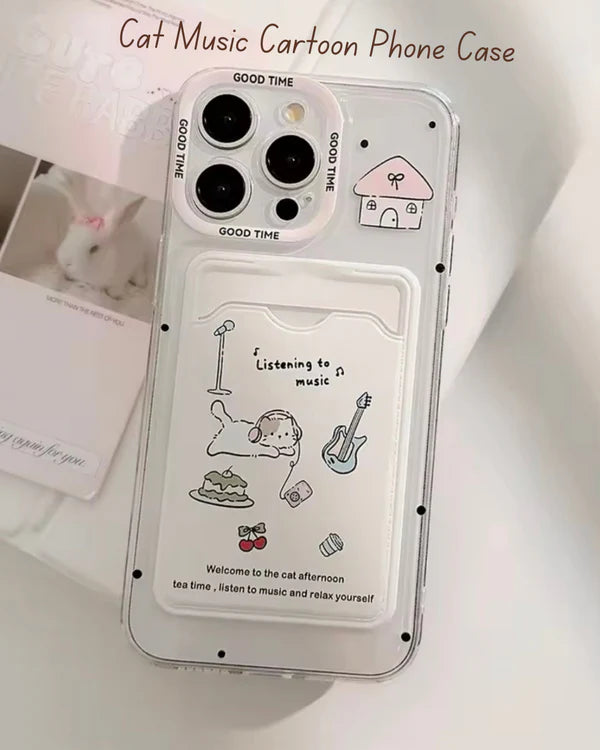 Kawaii Cat Music Cartoon